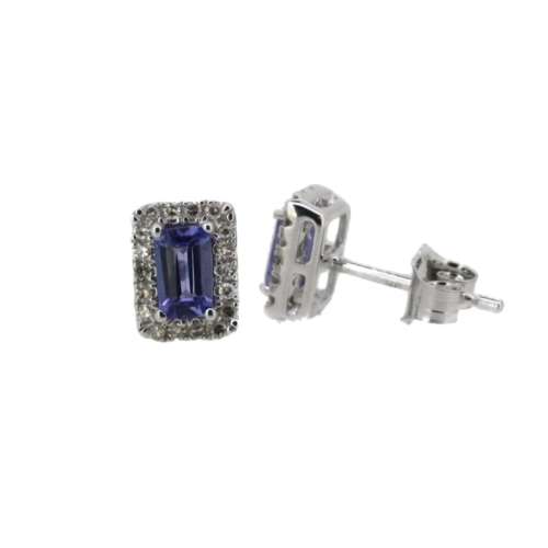 Tanzanite & Diamond Earrings