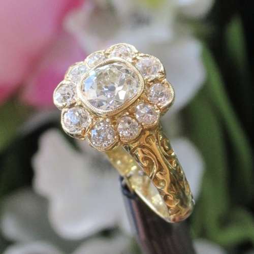 Diamond Cluster Ring