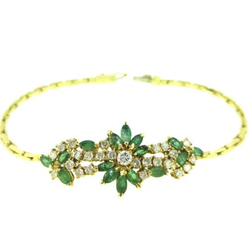 Emerald & Diamond Bracelet