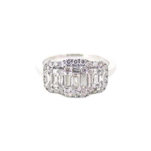 Diamond Cluster Ring