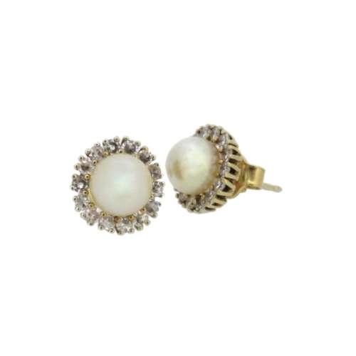 Pearl & Diamond Earrings