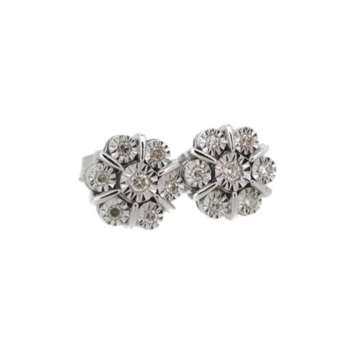 Diamond Cluster Earrings