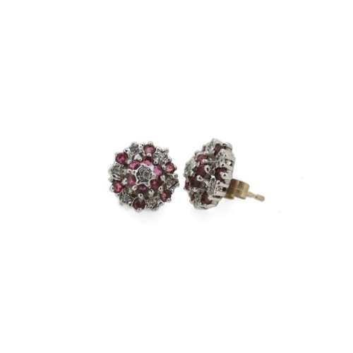 Ruby & Diamond Earrings