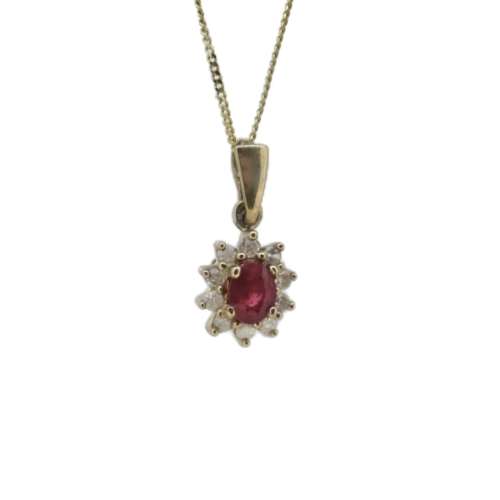 Ruby & Diamond Necklace