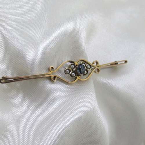 Antique Sapphire Brooch