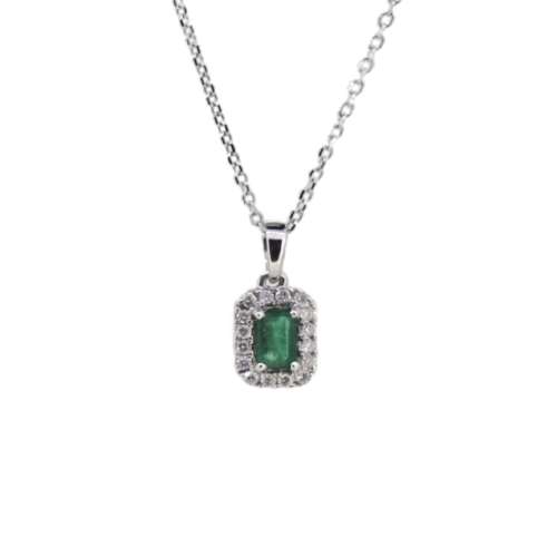 Emerald & Diamond Necklace