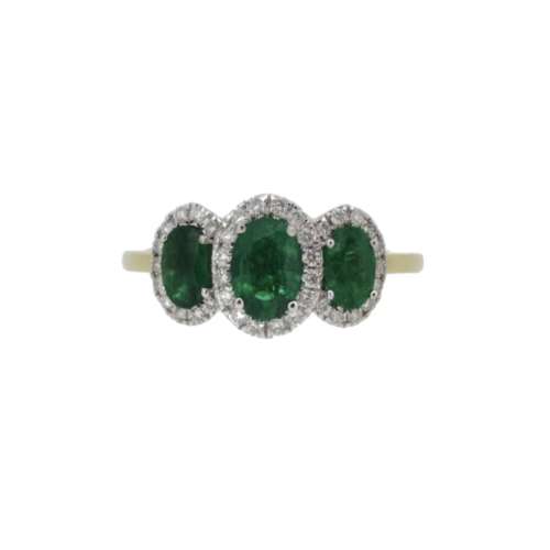 Emerald & Diamond Ring