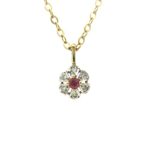 Ruby & Diamond Necklace