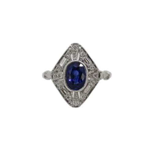 Sapphire & Diamond Ring