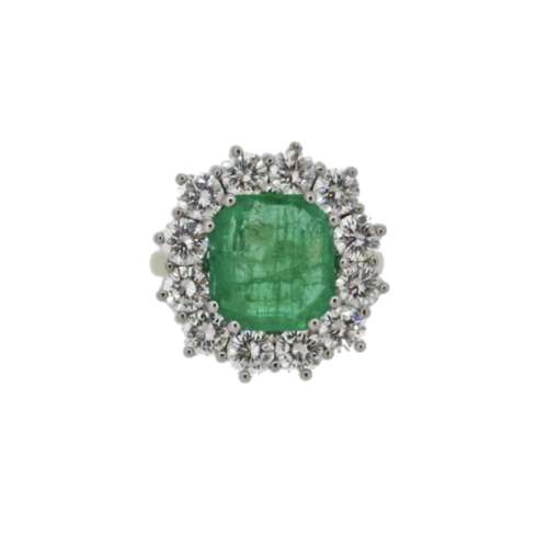 Emerald & Diamond Ring