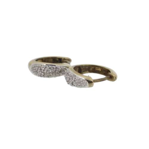 Diamond Hoop Earrings