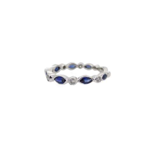 Sapphire & Diamond Full Eternity