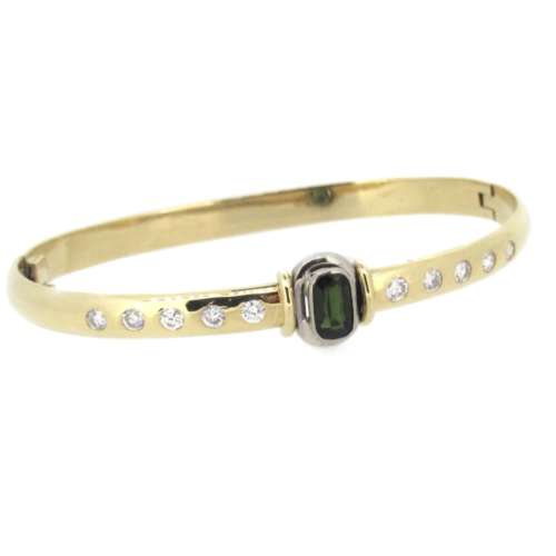 Vintage Tourmaline Bangle