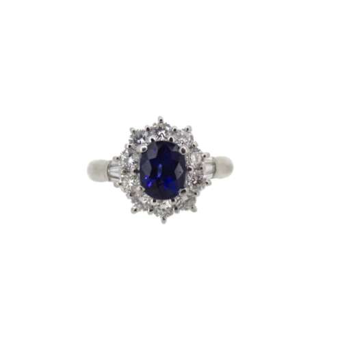 Sapphire & Diamond Ring