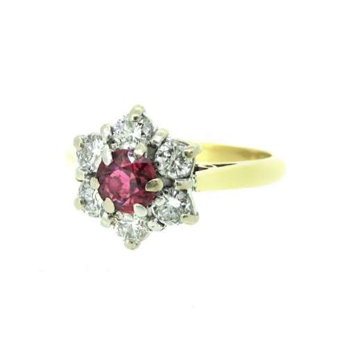 Vintage Ruby & Diamond Ring