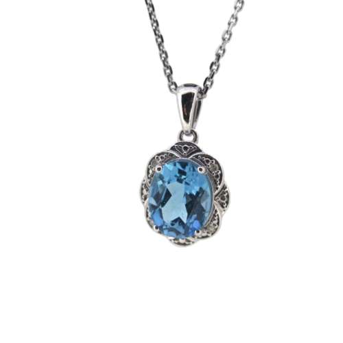 Blue Topaz Necklace