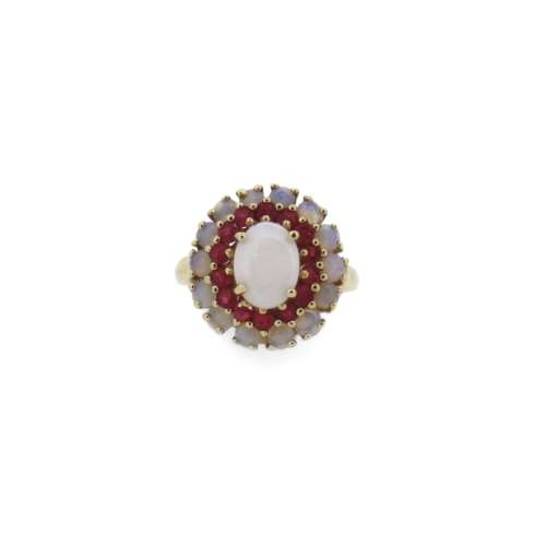 Ruby & Opal Ring