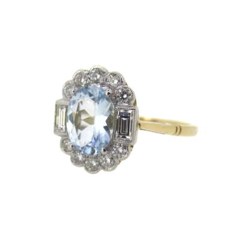 Aquamarine & Diamond