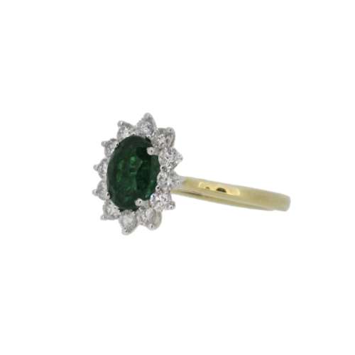 Emerald & Diamond Ring