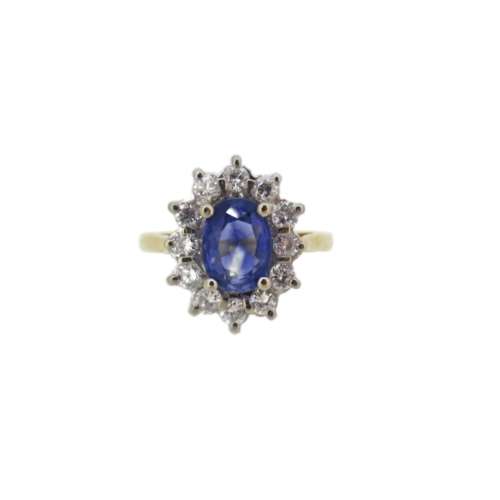 Sapphire & Diamond Ring