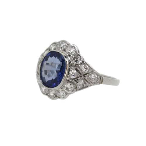 Sapphire & Diamond Ring