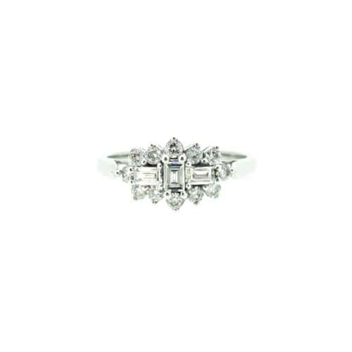 Diamond Cluster Ring