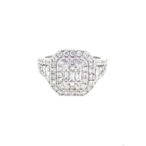 Diamond Cluster Ring