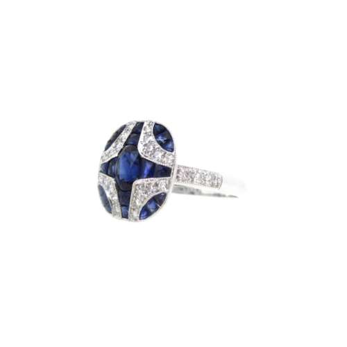 Sapphire & Diamond Ring