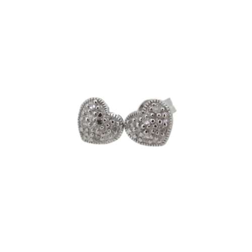 Diamond Heart Earrings