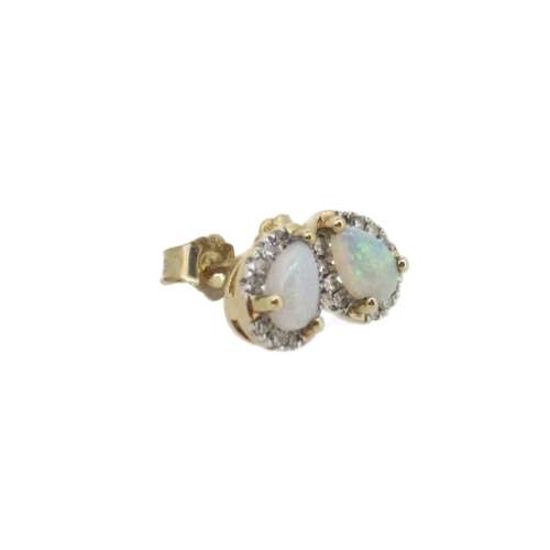 Opal & Diamond Earrings