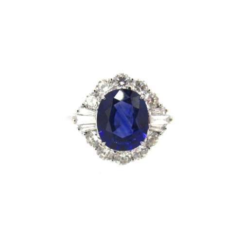 Sapphire & Diamond Ring