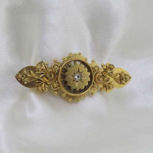 Gold & Diamond Brooch