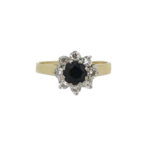 Sapphire & Diamond Ring