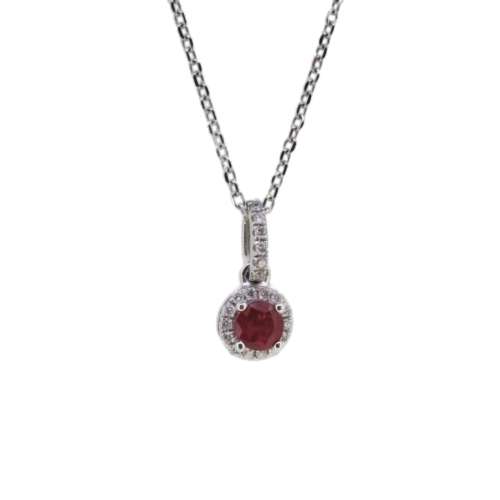 Ruby & Diamond Necklace