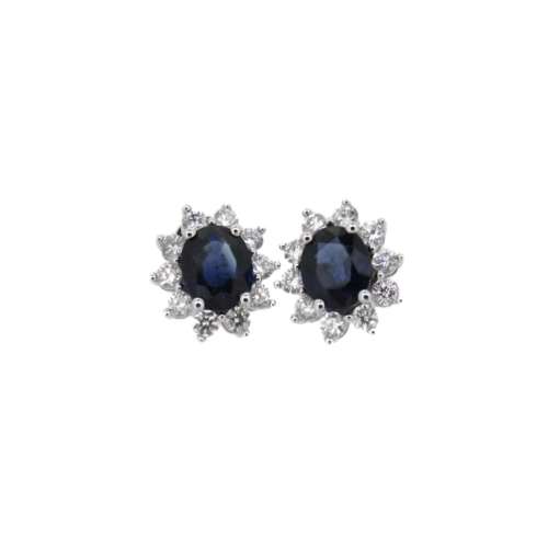 Sapphire & Diamond Earrings