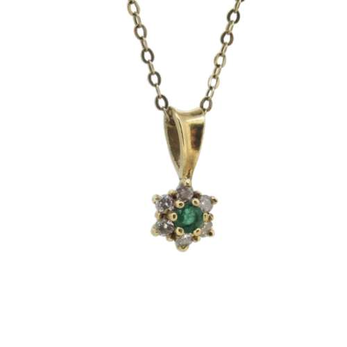 Emerald & Diamond Necklace