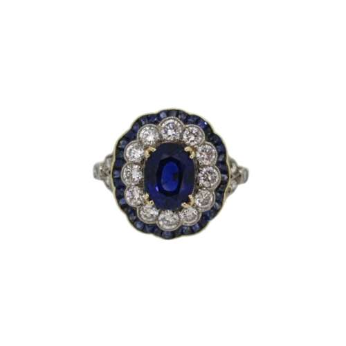 Sapphire & Diamond Ring