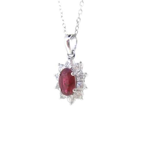 Ruby & Diamond Necklace