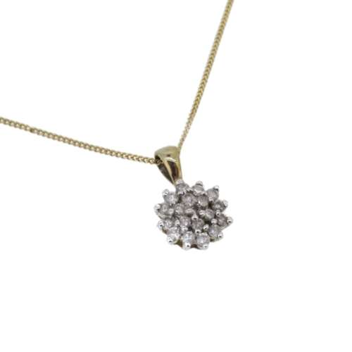Diamond Cluster Necklace