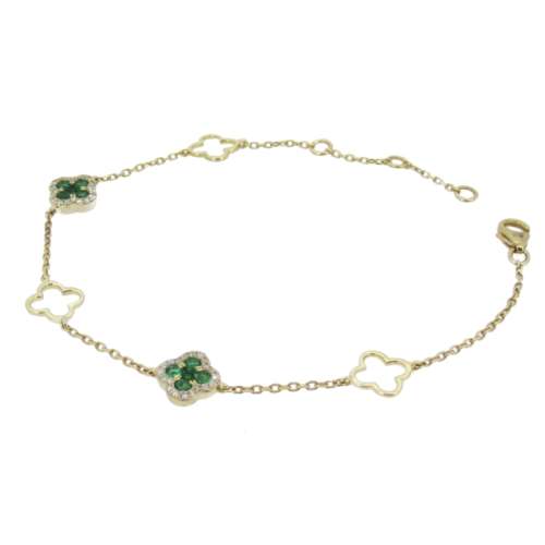 Emerald & Diamond Bracelet