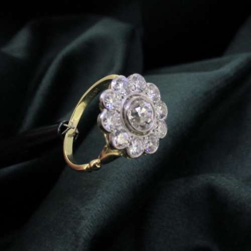 Diamond Cluster Ring