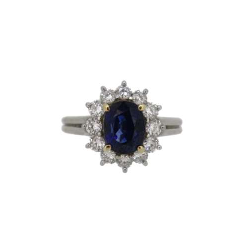 Sapphire & Diamond Ring