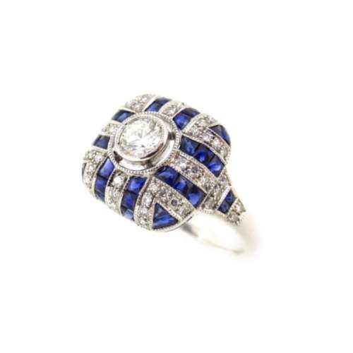 Sapphire & Diamond Ring