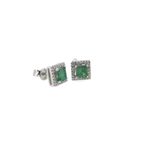 Emerald & Diamond Earrings