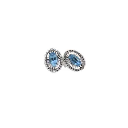 Blue Topaz Earrings