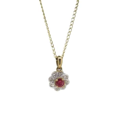 Ruby & Diamond Necklace