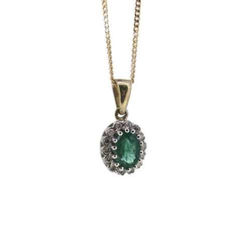 Emerald & Diamond Necklace