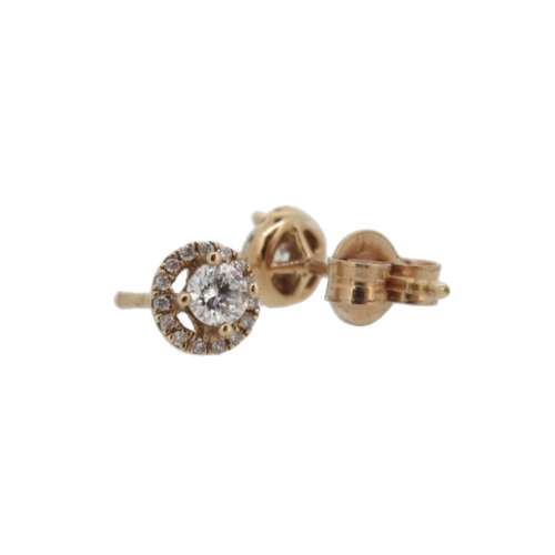 Diamond Halo Earrings