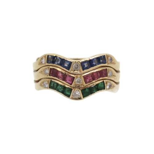 Multi Gemstone Ring