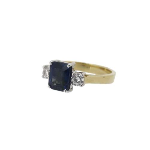 Sapphire & Diamond Ring